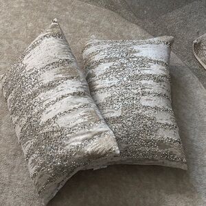 Sequin Accent Throw Pillows 18x12 (2)